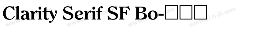 Clarity Serif SF Bo字体转换